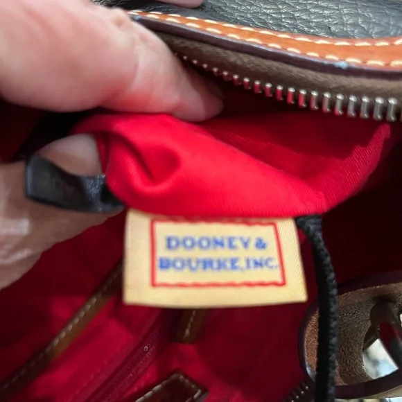 Dooney & Bourke Black and Brown Hobo Bag - Picture 8 of 8